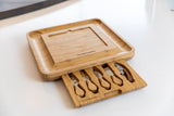 Bamboo Cheese Board and Knife Set